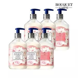 부케가르니 딥 퍼퓸 화이트머스크향 500ml 샴푸 x4개+트리트먼트 x2개