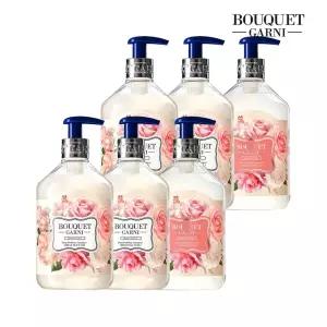 부케가르니 딥 퍼퓸 로즈가든향 500ml 샴푸 x4개+트리트먼트 x2개