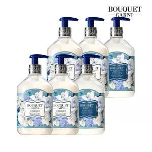 부케가르니 딥 퍼퓸 클린솝향 500ml 샴푸 x4개+트리트먼트 x2개