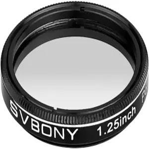 SVBONY 망원경 필터 1.25인치 선형 편광 달 행성 관측용 양극 산화 알루미늄 광학 유리