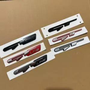 1X ABS 자동차 엠블럼 스티커 GTLINE GT 라인 레터스 데칼 포르테 스팅어 슈마 리오 스포티지 소울 세라토