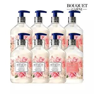 부케가르니 딥 퍼퓸 로즈가든향 500ml 샴푸 x6개+트리트먼트 x2개