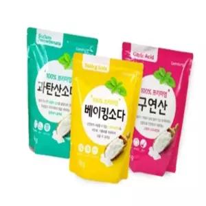 완자마켓 베이킹소다 과탄산소다 구연산 세트 2KG 얼룩제거제 과탄산세제 분말세제