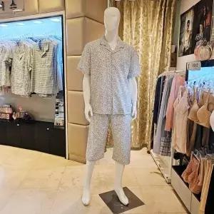 VPAS205M쿨 지지미 남성 반팔반바지 잠옷