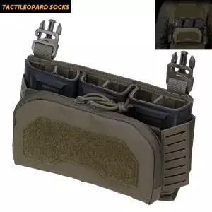 전술용 다중 구경 트리플 탄창 파우치 2층 관리자 가방 포함 M4 556 롱 9mm 에어소프트 플레이트 캐리어