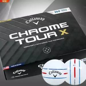 캘러웨이 크롬투어 X 360 트리플트랙 골프볼 4PCS구조(화이트).