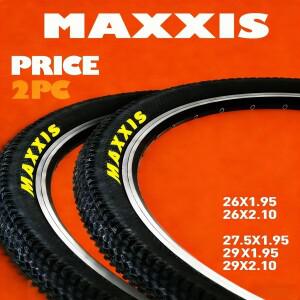 2개입 MAXXIS 자전거 타이어 26*2.1 27.5*1.75 60TPI 산악 27.5*2.1 페이스 스틸 와이어 타이어/튜브