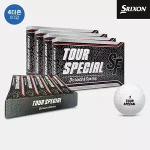 4더즌 60알 스릭슨 골프공 SF TOUR 2피스 화이트 스페셜투어 유러피언 골프볼.