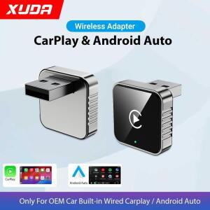 2in1 유선 무선 CarPlay 안드로이드 호환 오토 어댑터 OEM 차량 스테레오용 USB 동글 미니 박스 플러그앤
