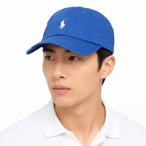 [폴로]랄프로렌 공용 포니 자수 로고 볼캡 블루화이트 157433773