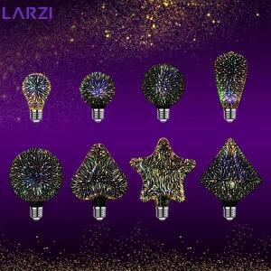 3D Led 전구 스타 E27 빈티지 에디슨 별이 빛나는 하늘 램프 Lamparas 110V 220V 휴일 야간 조명 참신 장식