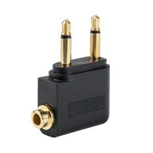 Anmone 1 PC 3.5mm 잭 오디오 어댑터 항공 여행 이어폰 변환기 비행기 헤드폰 도구 액세서리