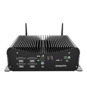 팬리스 미니 PC 인텔 코어 i5 10310U 최대 4GHz 16GB DDR4 512GB SSD 산업용 듀얼 디스플레이 지원 DB9 COM 포트 6개 USB RJ45 LAN 알루미늄 합금 윈도우 11 프로