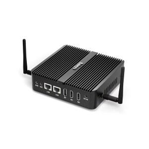 Baieyu 미니 PC N100 8GB RAM DDR4 128GB SSD 윈도우 11 프로 듀얼 밴드 Wi Fi 4K HD DP 트리플 디스플레이 RS232 COM BT4 USB3 자동 전원 켜기 지원 마이크로