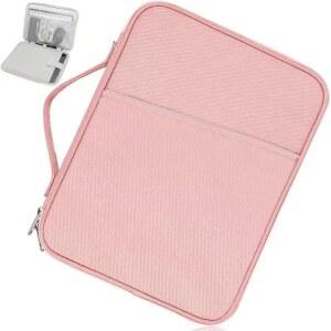 TOFON 11-12.9 인치 태블릿 슬리브 백 여성용 iPad XiaoMi 노트북 삼성 방수 가방 포켓이 있는 휴대용 케이스 (핑크)