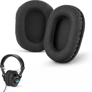 메모리 폼 이어패드가 장착된 소니 MDR 7506 V6 및 CD900ST용 브레인웨이즈 천공 교체 이어패드(블랙) 기타