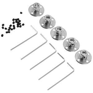 10Pcs 5Mm 리지드 플랜지 커플링 Rc 비행기 보트 용 프리미엄 경화 강철 모터 샤프트 DIY Cnc 프린터 엔코