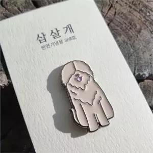 [하프클럽/]강아지 뱃지 강아지 배지 메탈 금속 진돗개 브로치