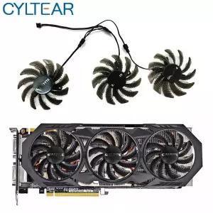 75MM 3핀 T128010SM PLD08010S12H GTX970 VGA GPU 쿨러 팬기가바이트 GTX 970 Windforce G1 그래픽 카드용