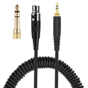 AKG K240 K702 Q701 K271 헤드셋 교체용 스프링 헤드폰 케이블 6.35 / 3.5mm 수용 미니 XL