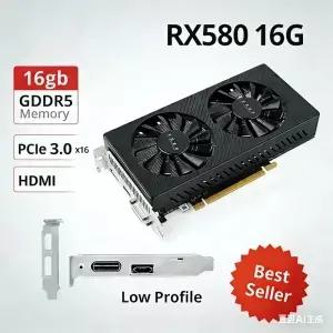 RX 580 16GB 2048SP 게이밍 그래픽 카드 GDDR5 256비트 PCI-E 3.0 16 GPU 16G 비디오