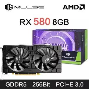 MLLSE AMD RX 580 8GB 2048SP GDDR5 256Bit PCI-E 3.0 16 라데온 GPU 비디오 카드