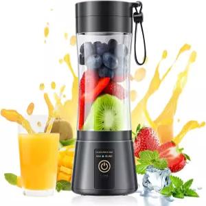 무선 휴대용 개인 사이즈 블렌더 미니 스무디와 쉐이크 만들기 380ml BPA 자유 여행 컵