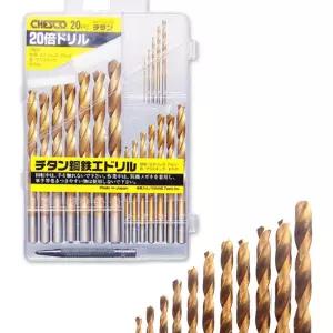스텐기리 코발트 티타늄코팅 강철 드릴비트 20PCS
