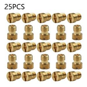 25pcs 기화기 메인 제트 M5 Dellorto 기화기 용 5mm 스레드 Vergaser SHA SHBC SHB 인젝터 노즐 크기 55 115 M5x6x8