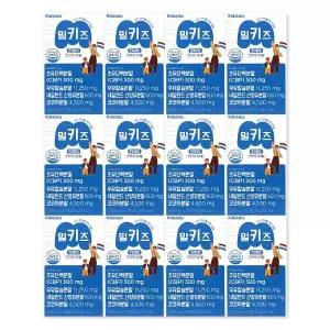 키즈랩스 밀키즈 초유단백질 cbp 우유칼슘 산양유 단백질 프리미엄 1000mg X 30정 12박스