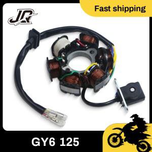 오토바이 점화 스테이터 마그네토 코일 139QMB 147QMD 152QM 157QMJ GY6 49cc 50cc 110cc 125cc 150cc 스쿠터 모페드용 개조
