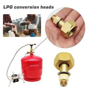 캠핑 가스 스토브 컨버터 알루미늄 합금 LPG 탱크 야외 스토브 연결기 액화 가스 실린더 어댑터 야외 용품