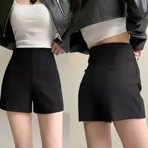 친절한탄씨 여성 뒷지퍼 기모 숏팬츠 블랙 1P 겨울 하이웨스트 패션 핫팬츠 짧은 바지 여성기모숏팬츠