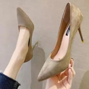 펌프스 여성 봄 가을 스웨이드 하이힐 킬힐 여자구두 굽9cm