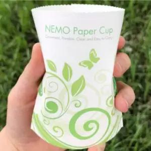 등산 컵 캠핑 세트 종이 5p 일회용컵 테이크아웃컵 네모 200ml 휴대용