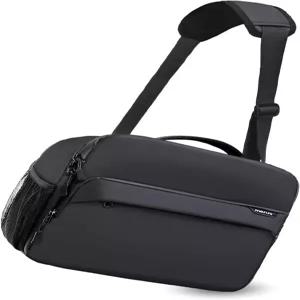 MOSISO 카메라 가방 사진작가용 숄더백 DSLR/SLR/미러리스 방수 삼각대 홀더가 풀 오픈 패딩 및 레인 커버