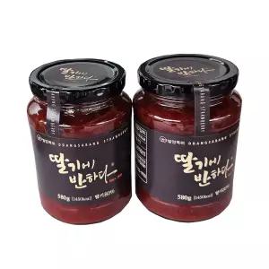 유기농 딸기쨈580gx2병 딸기에 반하다
