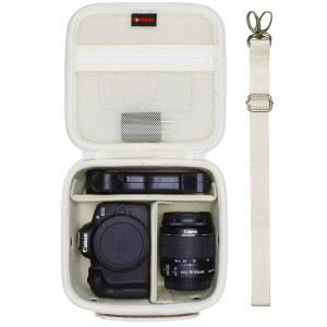 XANAD 하드 카메라 케이스 백 캐논 EOS 레벨 T7 / T100 R50 V R8 R6 MARK II R7 R10 DSLR 미러리스 카메라 소니 코닥 파나소닉 니콘 크림용