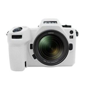 니콘 Z6III / Z6 III 카메라용 이지 후드 케이스 부드러운 실리콘 케이스 커버 카메라 본체 피부 보호대 여행 가방 긁힘 방지 액세서리(화이트)