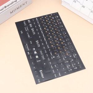 1Pc 풀 사이즈 러시아어 키보드 스티커 알파벳 레이아웃 키 노트북 데스크탑 PC 커버