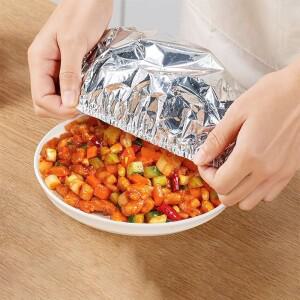 10Pcs 재사호환용  알루미늄 호일 그릇 커버 식품 등급 냉장고 액세서리 Saran Wrap 보관 주방 도구