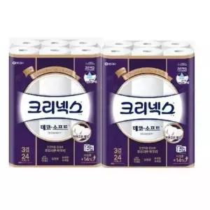 [크리넥스](점) 데코소프트 35m*24롤 108mm[