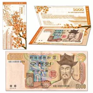 옛날돈 지폐 구권 4차-(라)권 500 화폐 수집