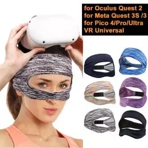 Oculus Quest 2 액세서리 VR 마스크 커버 Meta 3S 3 Pico 4 용 통기성 땀 밴드 가상 현실 셋