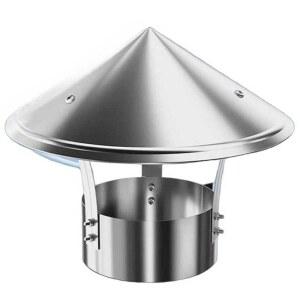스테인리스 연통 난로 역풍 굴뚝 450mm 방지기 나무 삿갓