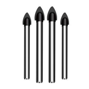 비트 드릴 도자기 5mm 삼각형 액세서리 10mm 조립 핸들 생크 건조 나무 육각