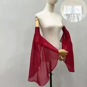 간단한 긴 분리형 슬리브 선 스크린 Tulle Arm Warmers 고딕 웨딩 장갑 파티