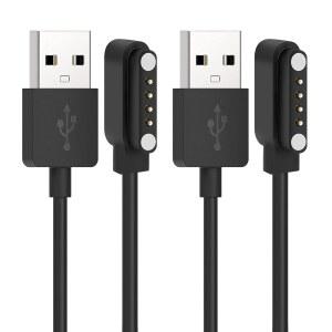 HIFI WALKER 2팩 마그네틱 충전 케이블 호환 T10 공기 케이블 4핀 인터페이스 충전기 코드 뼈 전도 헤드폰 USB
