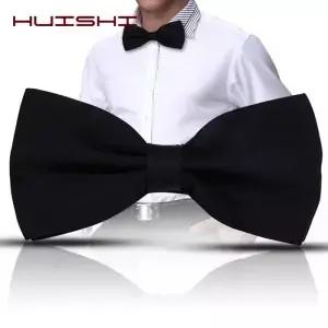 HUISUI 새로운 43 색 정장 나비 넥 결혼 선물 솔리드 파티 클래식 폴리 에스터 소재 Bowtie