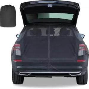 Hihaha SUV 자석 모기 스크린 테일게이트 텐트 그늘 67.7x59인치 반감기 트렁크 메쉬 보관 가방 포함